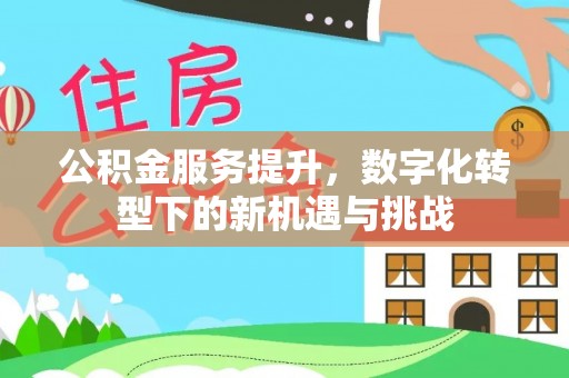 府谷公积金服务提升，数字化转型下的新机遇与挑战