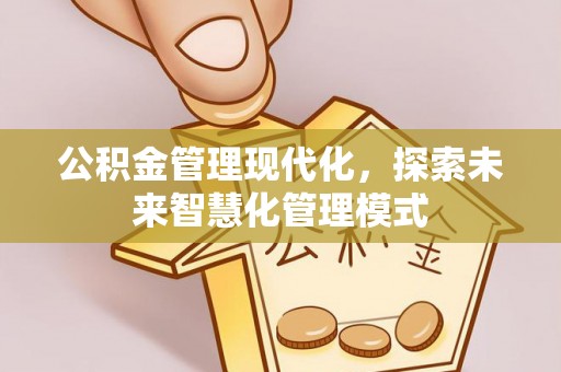 府谷公积金管理现代化，探索未来智慧化管理模式