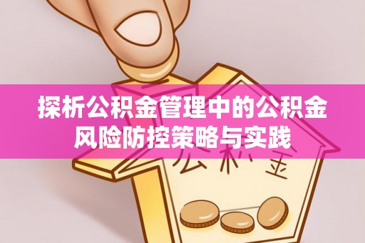 府谷探析公积金管理中的公积金风险防控策略与实践