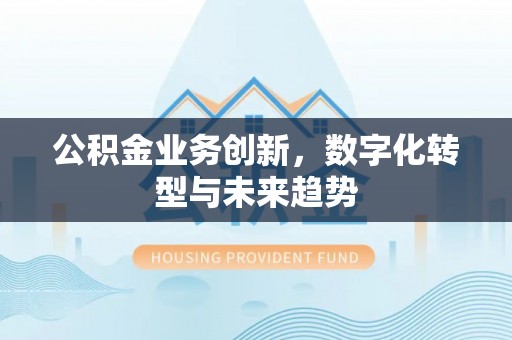 府谷公积金业务创新，数字化转型与未来趋势