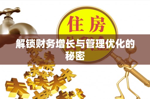 府谷解锁财务增长与管理优化的秘密
